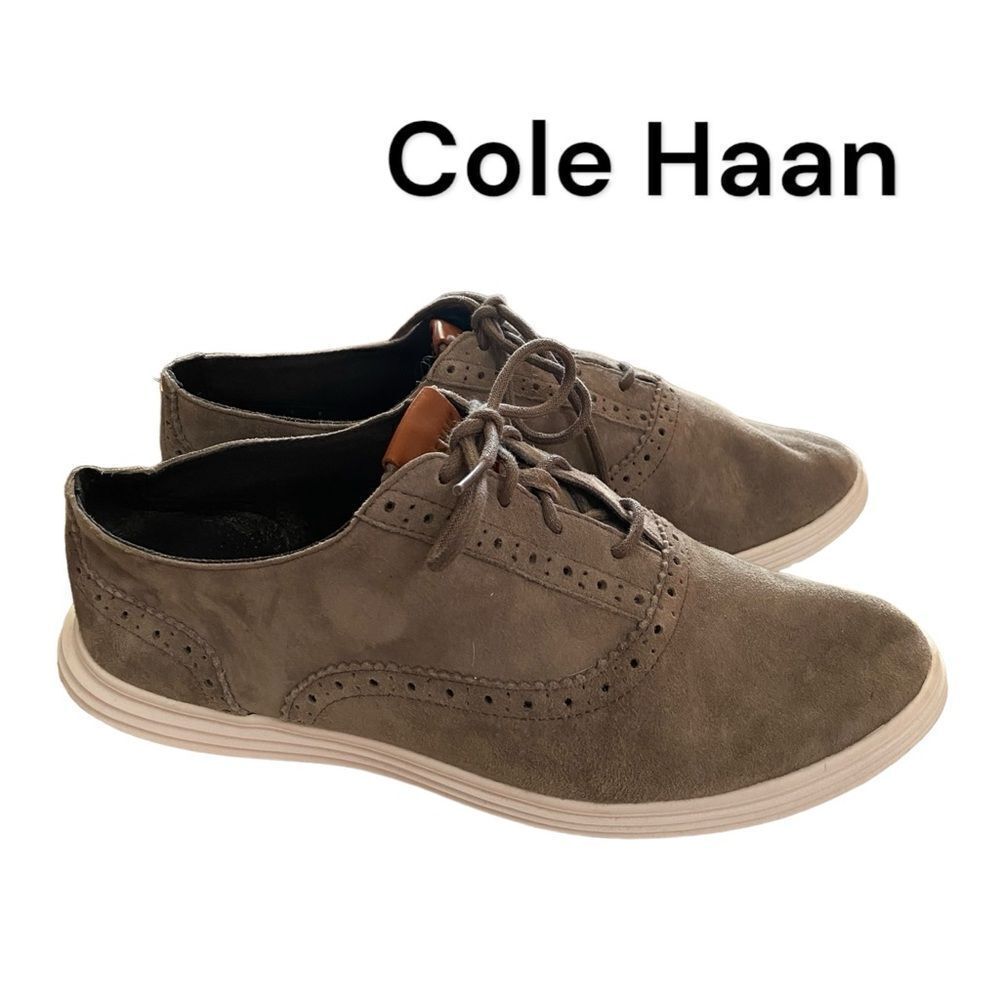 Cole Haan Women's Grand OS Grey Suede Sneakers 7.5